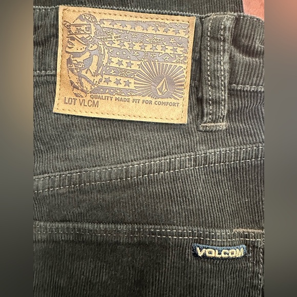 VOLCOM SOLVER 5 POCKET CORDUROY PANTS DARK BROWN SIZE 28 - Picture 11 of 11